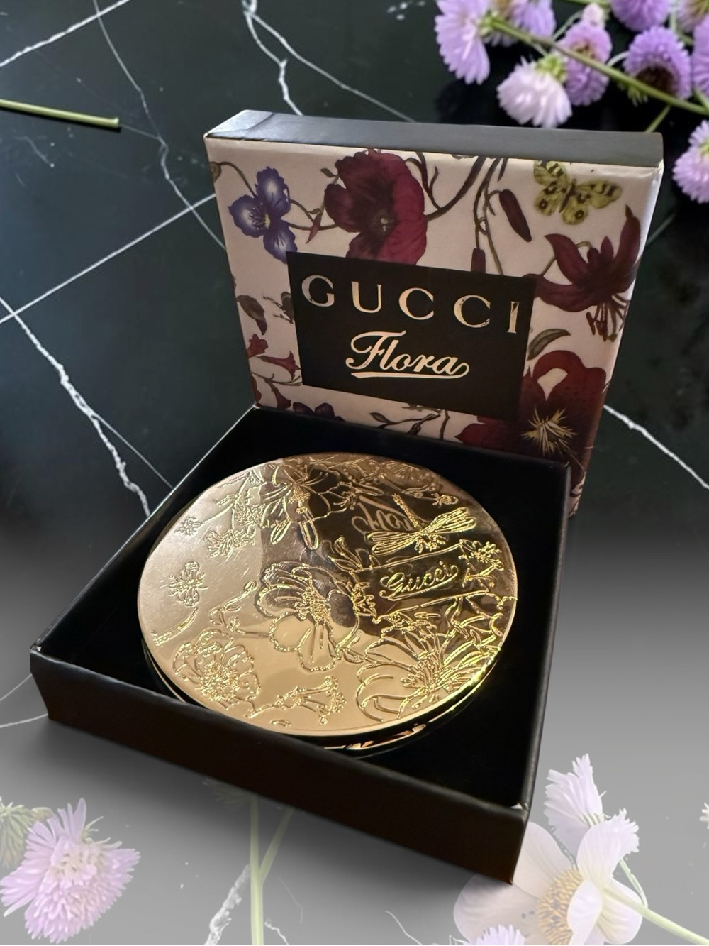 Gucci Gold Flora Mirror NIB